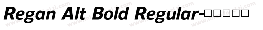 Regan Alt Bold Regular字体转换